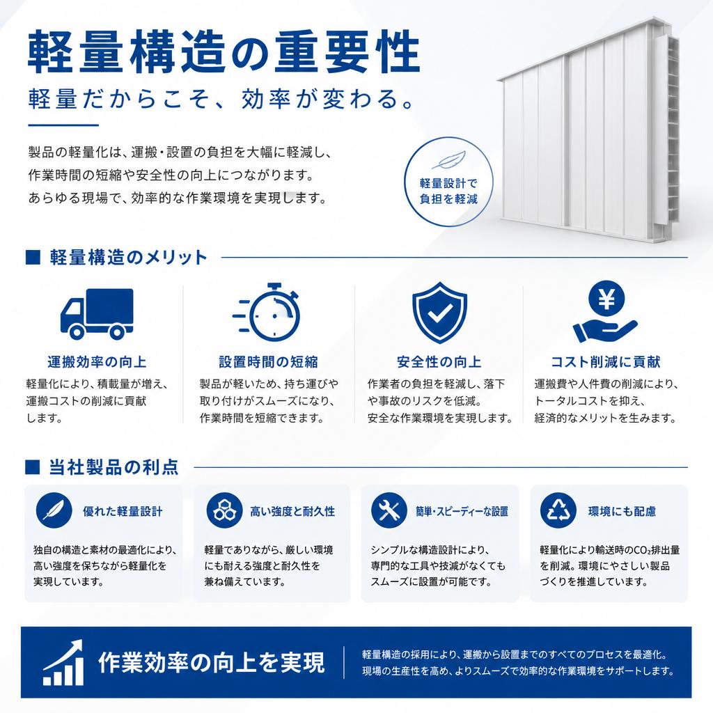 軽量構造のメリット