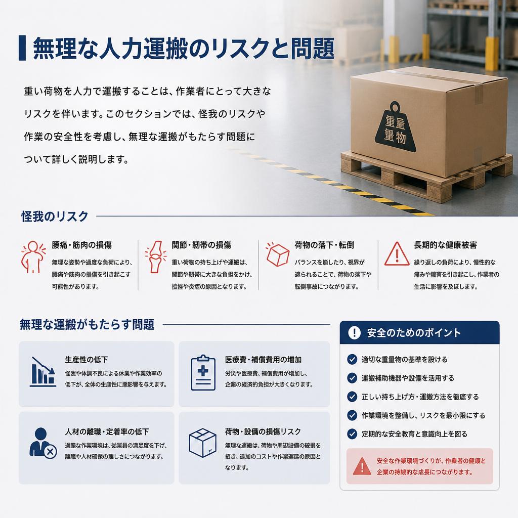 人力運搬の危険性