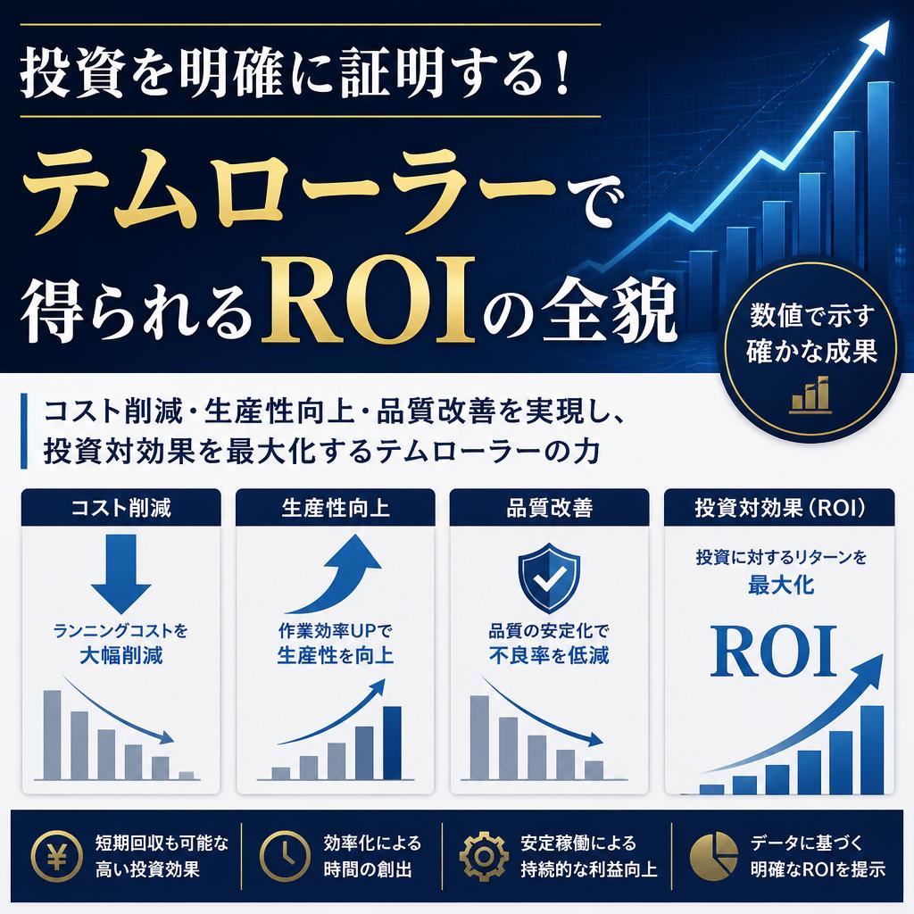 「投資を明確に証明する！テムローラーで得られるROIの全貌」