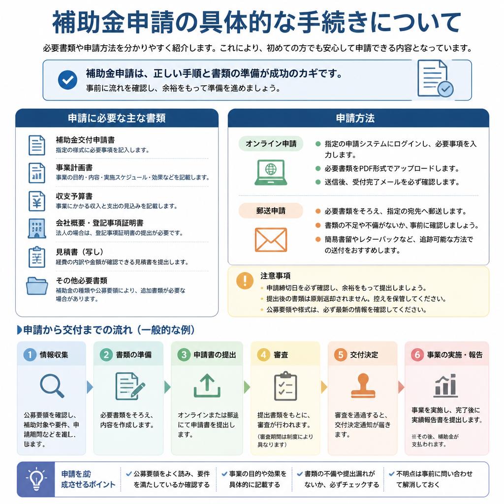 申請手続きのステップバイステップ