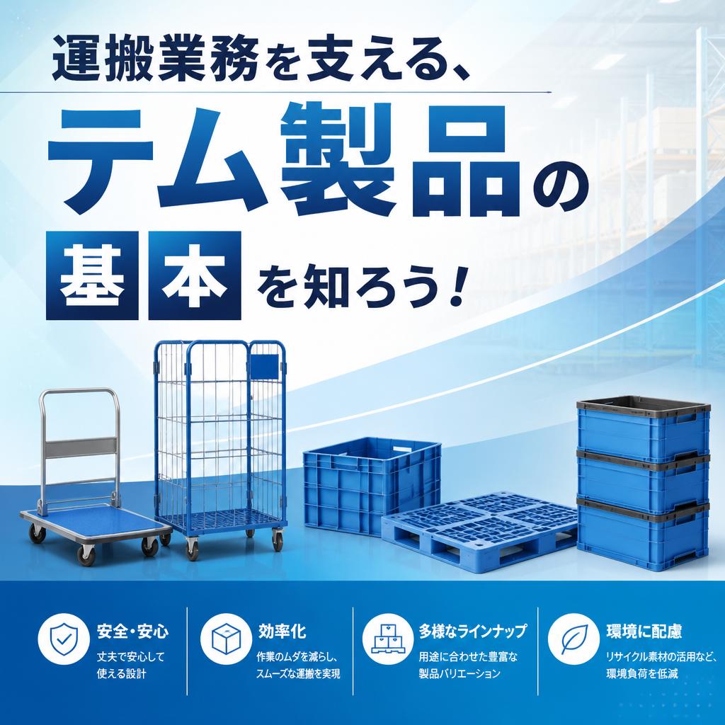 運搬業務を支える、テム製品の基本を知ろう！