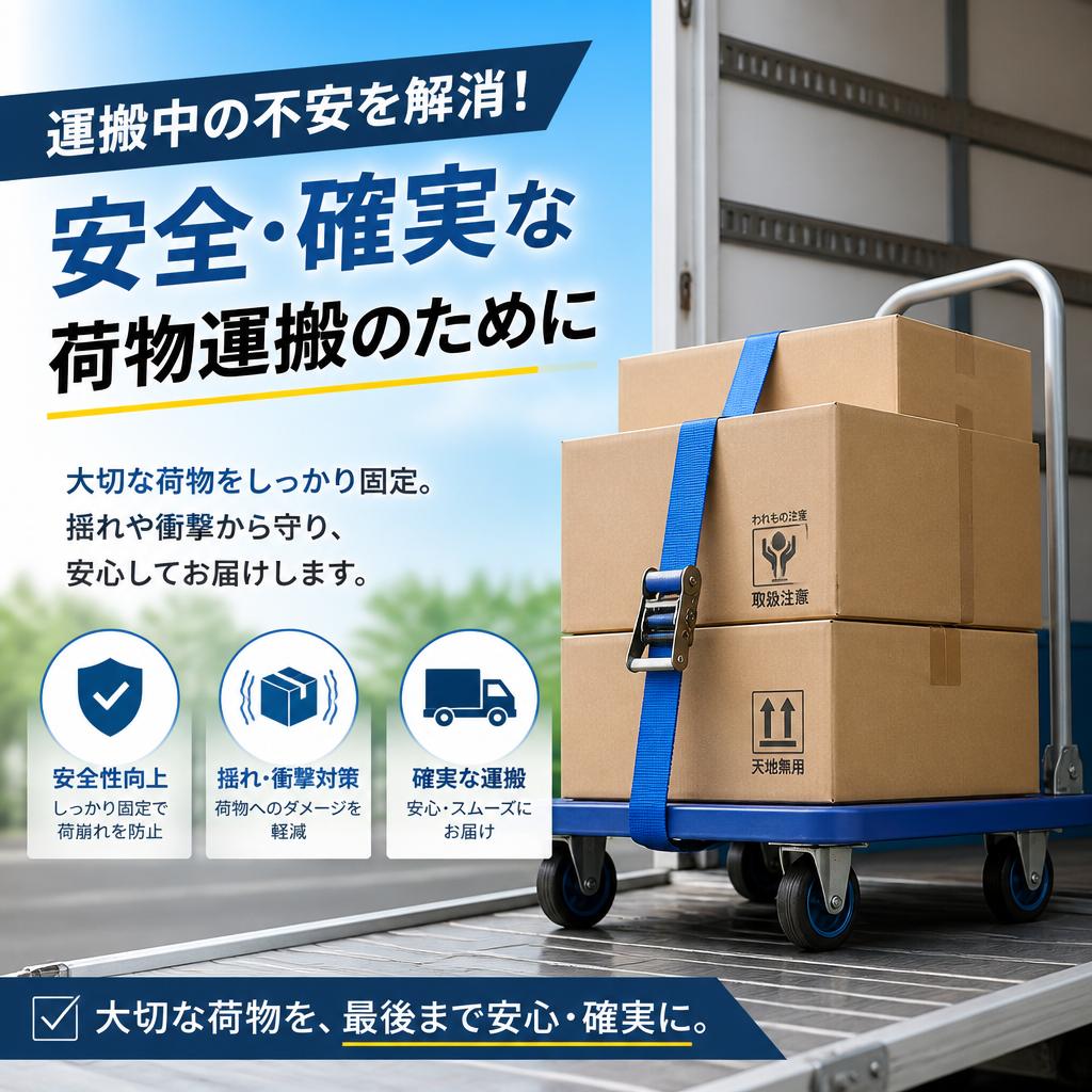 運搬中の不安を解消！安全・確実な荷物運搬のために