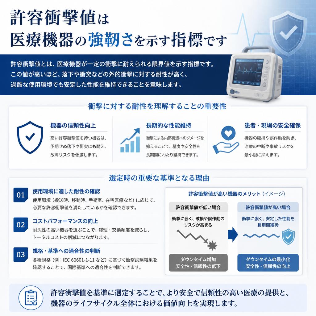 許容衝撃値(G)とは？
